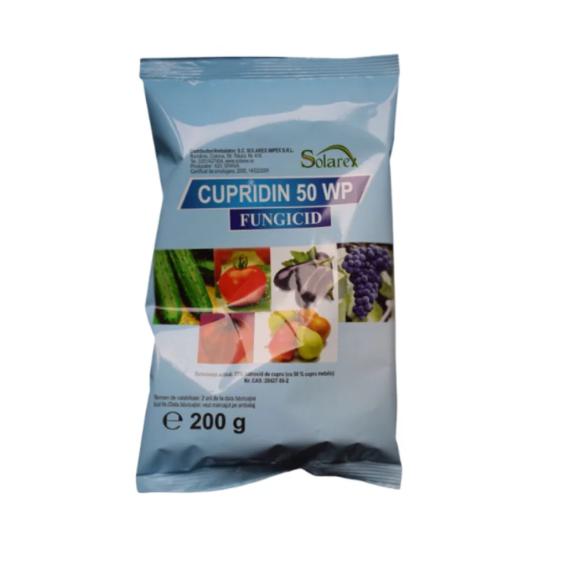 Cupridin 200 g – Fungicid de contact cu cupru pentru prevenirea și controlul bolilor plantelor