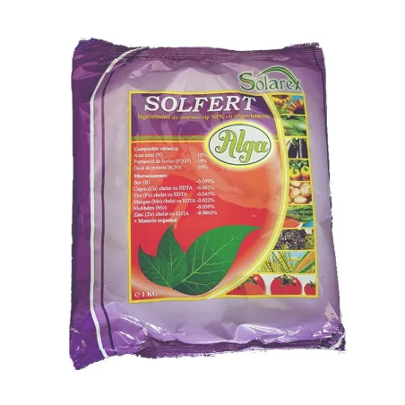 Ingrasamant SOLFERT ALGA 1 kg – Îngrășământ NPK 18-19-20 + microelemente cu extract de alge marine