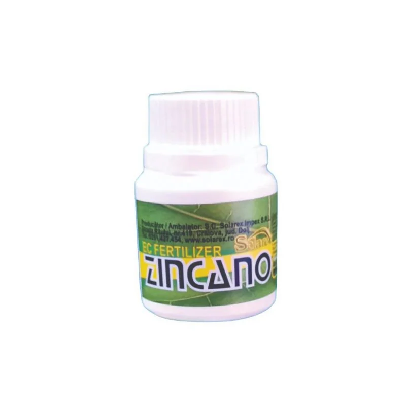 Zincano 33 ml – Microelemente Zinc & Molibden pentru activarea metabolismului plantelor și sporirea rezistenței la dăunători