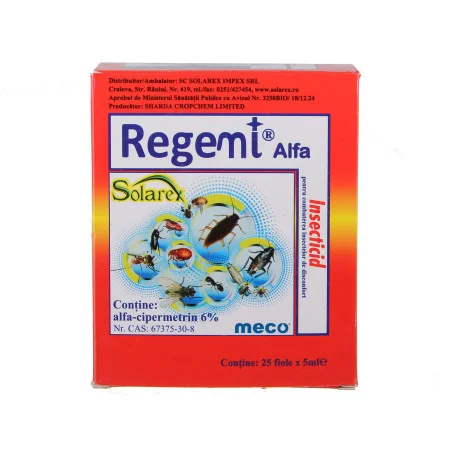 Regemi Alfa 5 ml – Insecticid sistemic pentru combaterea afidelor și dăunătorilor la legume, pomi și plante ornamentale