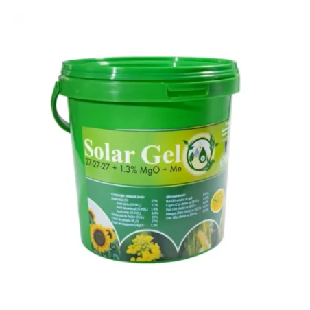 Solar Gel 27-27-27 + 1,3 Mg + ME 4 kg – Îngrășământ hidrosolubil NPK echilibrat pentru fertigare și aplicare foliară