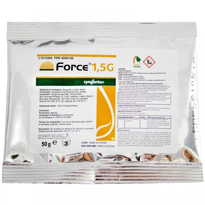 Insecticid Force 1,5 G - Plantmaster - Maestrul Culturii Tale