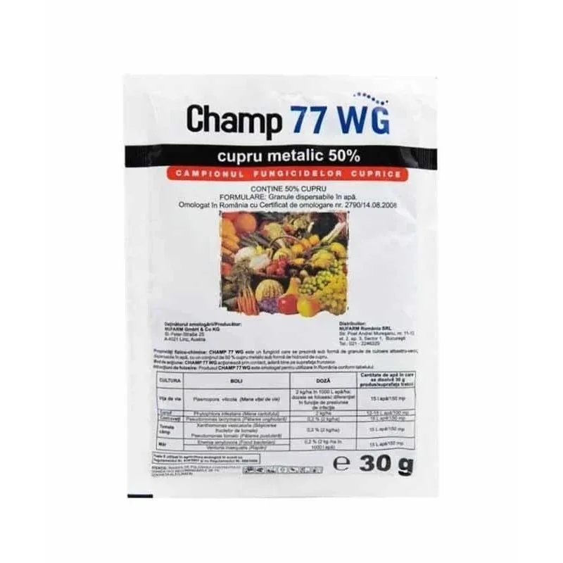 Fungicid Champ 77 WG - Plantmaster - Maestrul Culturii Tale