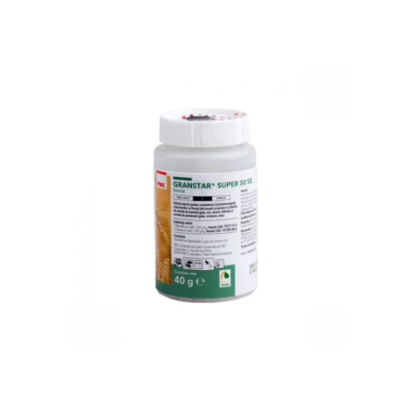 Erbicid sistemic efect in combaterea buruienilor cu frunza lata din culturile de cereale paioase, Granstar Super 50 SG, 40 g