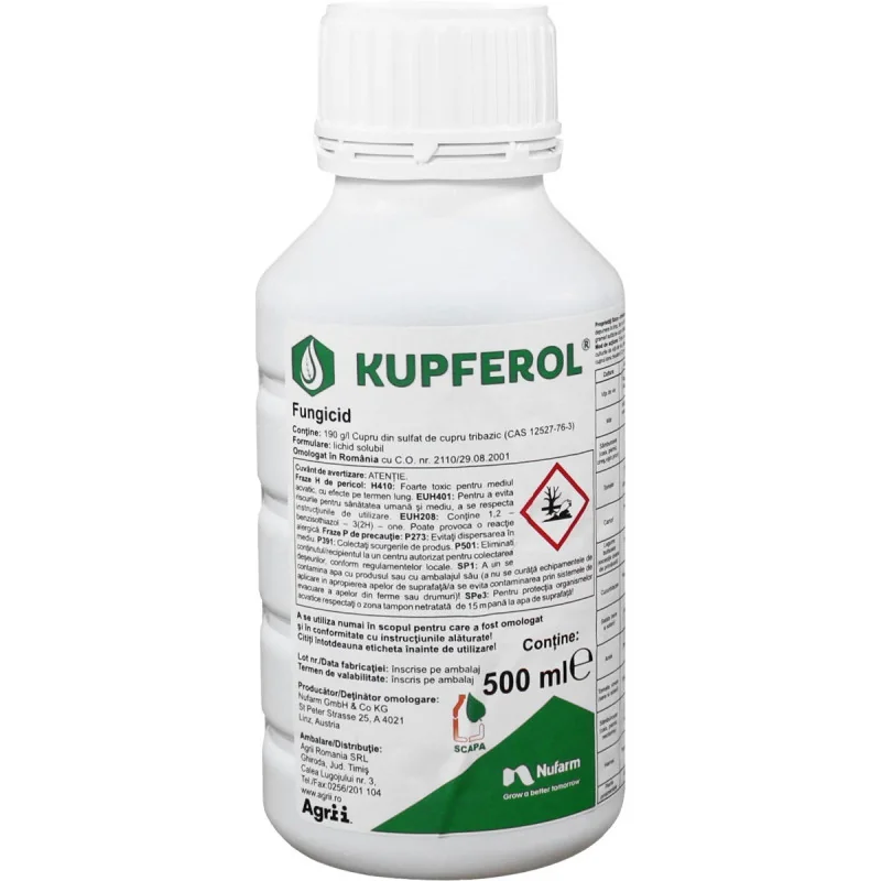 Fungicid Kupferol - Plantmaster - Maestrul Culturii Tale