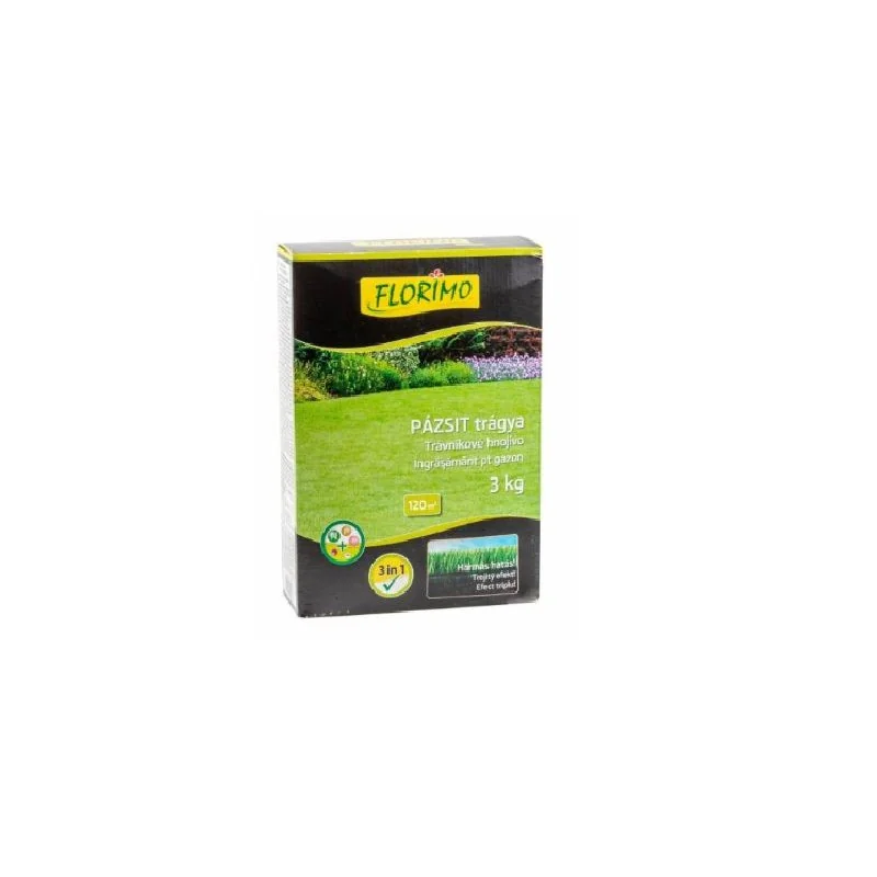 Îngrășământ pentru gazon 3 in 1 FLORIMO - Plantmaster - Maestrul Culturii Tale