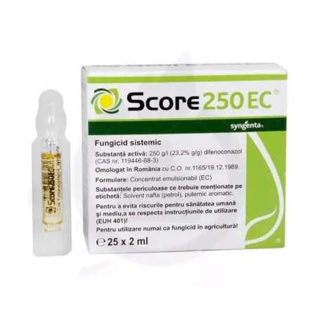 Fungicid Score 250 EC - Plantmaster - Maestrul Culturii Tale