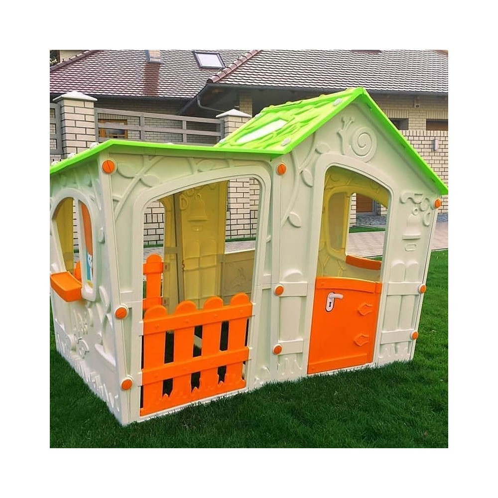 Căsuță de joacă grădină Keter Magic Villa - verde | bej