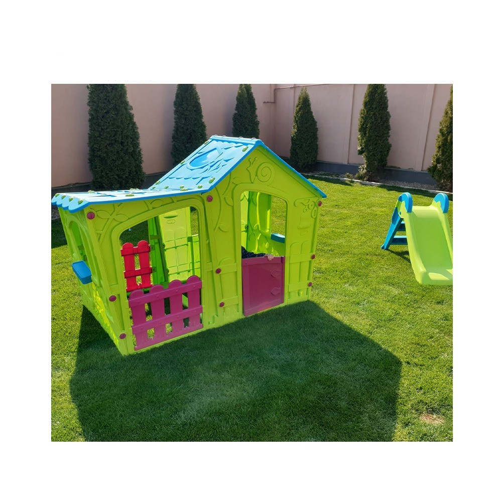 Căsuță de joacă grădină Keter Magic Villa verde | turcoaz