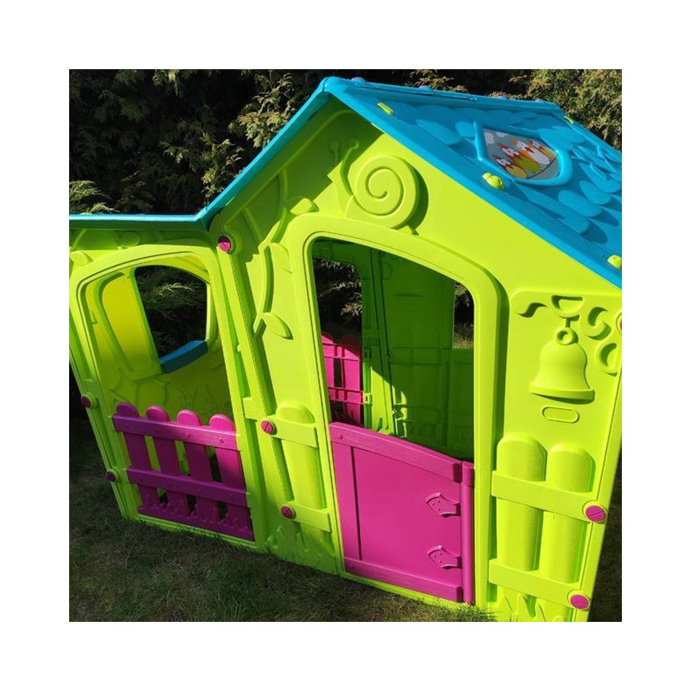 Căsuță de joacă grădină Keter Magic Villa verde | turcoaz