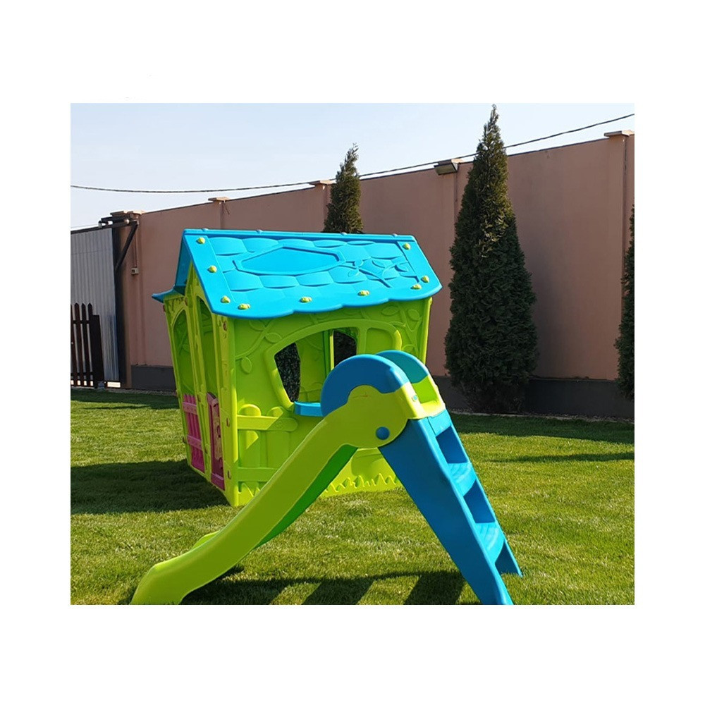 Căsuță de joacă grădină Keter Magic Villa verde | turcoaz