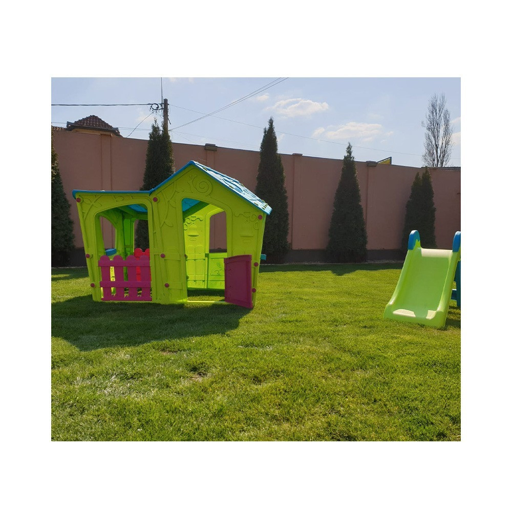 Căsuță de joacă grădină Keter Magic Villa verde | turcoaz