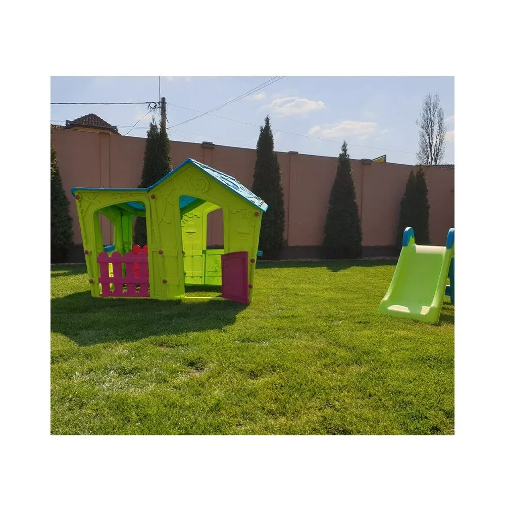 Căsuță de joacă grădină Keter Magic Villa verde | turcoaz