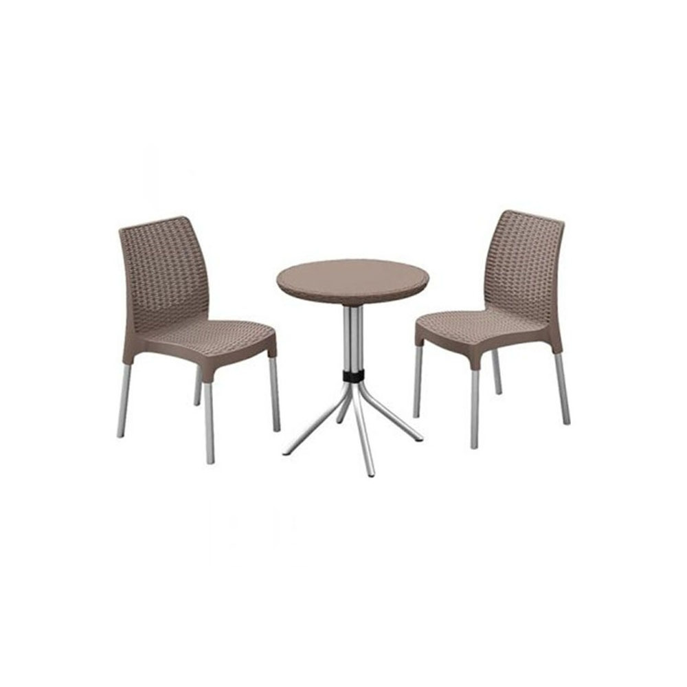 Set mobilier terasă Keter Chelsea - cappuccino