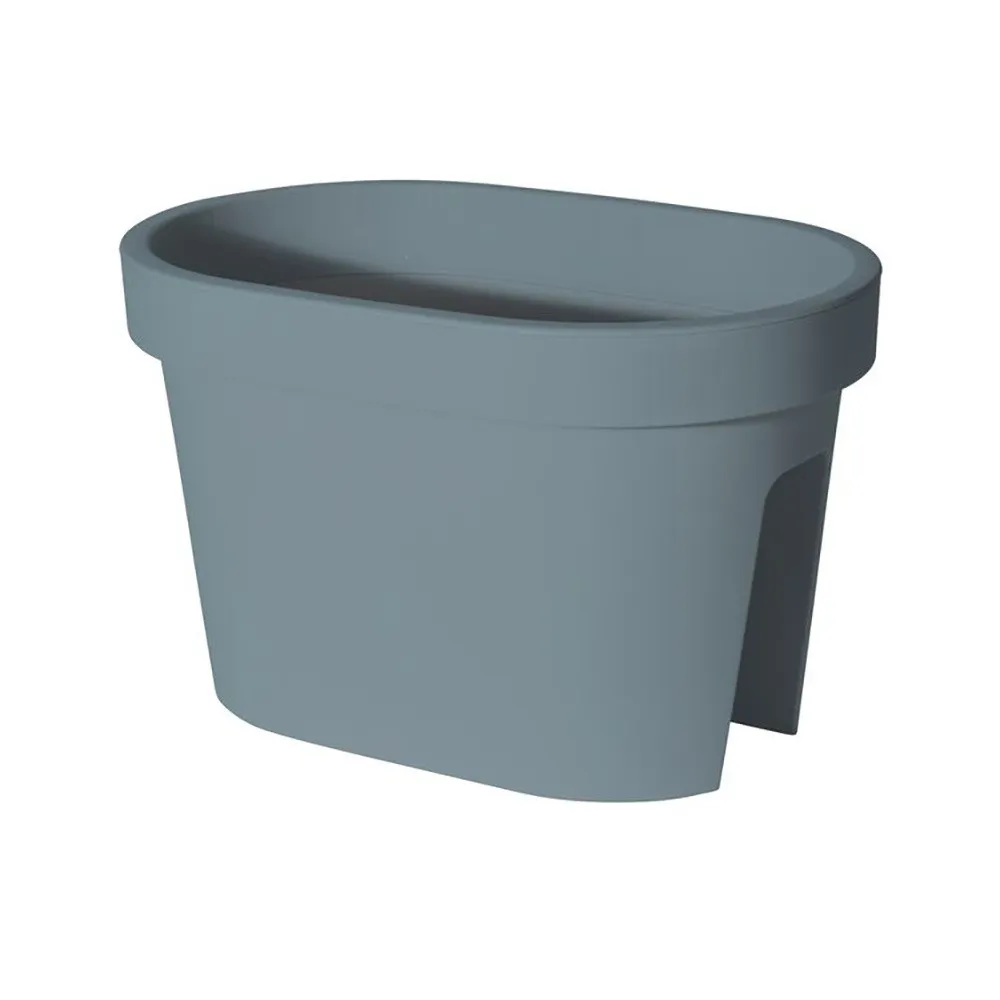 Ghiveci de flori plastic - albastru pastel 40 x 27 x 25 cm