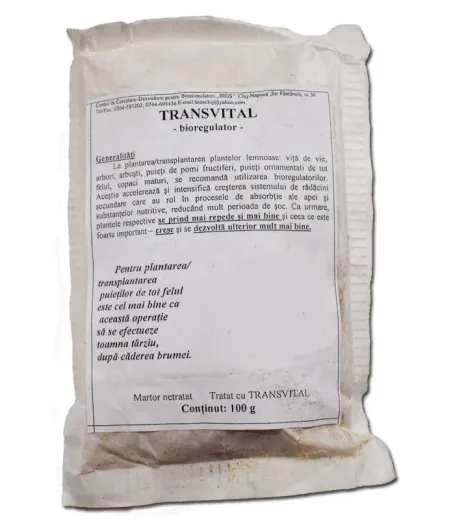 Transvital, bioregulator pentru inradacinare