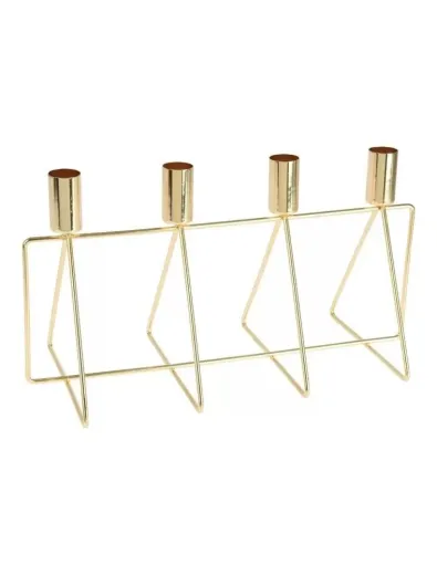 Suport pentru lumanari elegant, auriu 300x210x140 mm