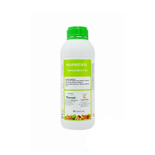 Fertilizant lichid cu 48% potasiu Polifruit K50 1L