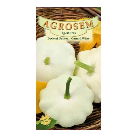 Seminte de dovlecel Patison - Custard White 2g