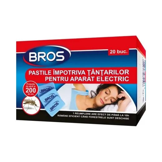 Pastile impotriva tantarilor pentru aparat electric, Bros
