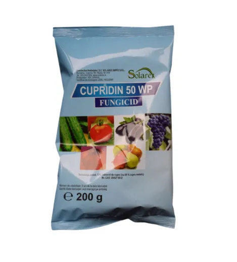 Cupridin 200 g – Fungicid de contact cu cupru pentru prevenirea și controlul bolilor plantelor