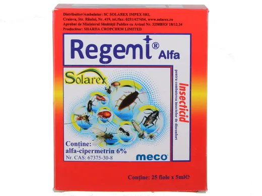 Regemi Alfa 5 ml – Insecticid sistemic pentru combaterea afidelor și dăunătorilor la legume, pomi și plante ornamentale