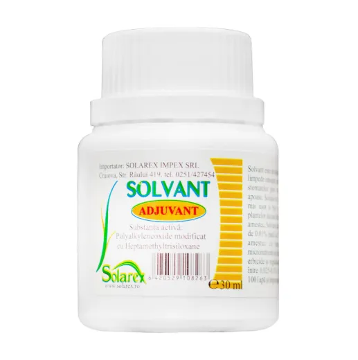 Solvant 30 ml – Adjuvant pentru îmbunătățirea aderenței și eficienței tratamentelor fitosanitare