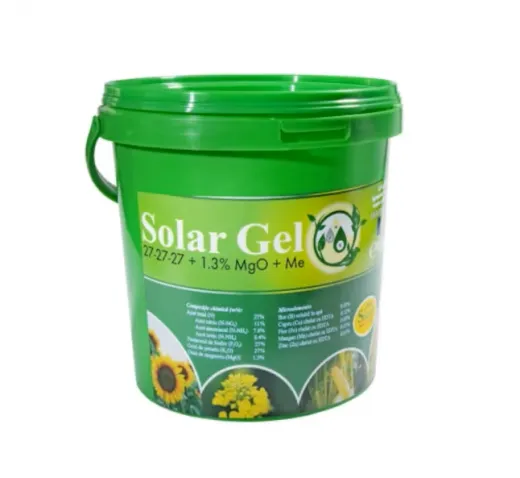 Solar Gel 27-27-27 + 1,3 Mg + ME 4 kg – Îngrășământ hidrosolubil NPK echilibrat pentru fertigare și aplicare foliară