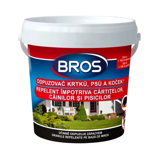 Repelent impotriva cartitelor, cainilor si pisicilor, Bros, 450 ml