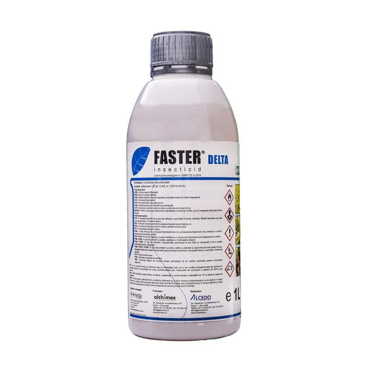 Insecticid Faster Gold 50 EC 1L – Lambda-cihalotrin | Combatere Afide, Gărgărițe, Omizi 1L